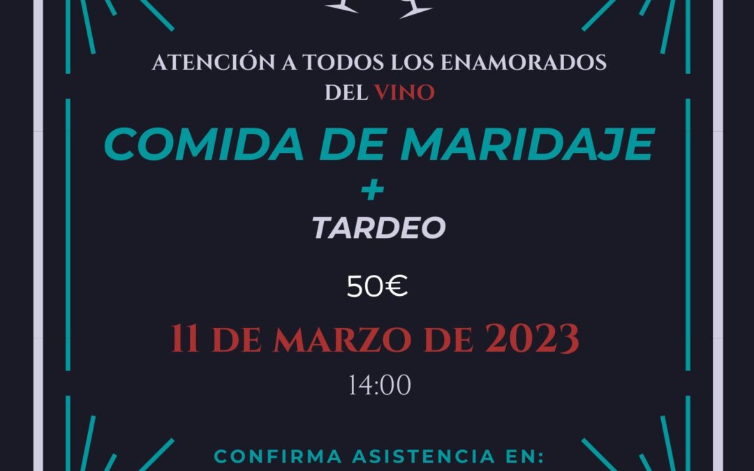 COMIDA MARIDAJE 11 DE MARZO 2023