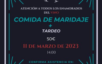 COMIDA MARIDAJE 11 DE MARZO 2023